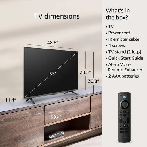 Vista 7 de Televisión inteligente Amazon Fire TV Omni Series de 55" en 4K UHD de control a manos libres con Alexa
