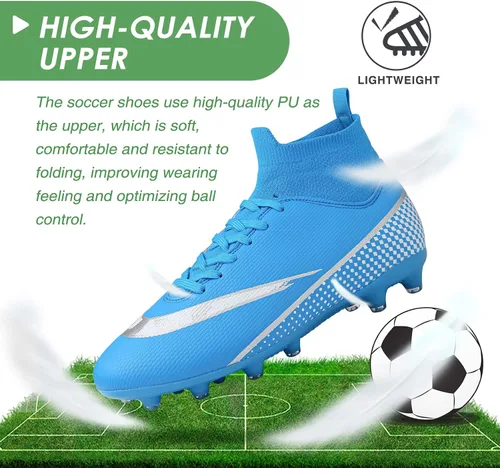 Vista 2 de CBUSTER Soccer Cleats Mens Women Outdoor Soccer Shoes for Big Boy AG TF
