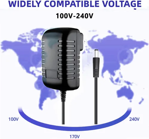Vista 5 de Adaptador de 12 V CA/CC compatible con ONN. Watch 4K Google TV Streaming Device Negro 100135769 (Nuevo 2024) 12VDC DC12V 12voltios 12.0 voltios