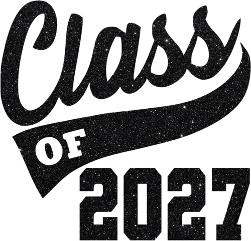Vista 29 de Adhesivo de graduación para planchar en la clase de 2027, calcomanía para camiseta de secundaria, parche de graduación HTV para graduados