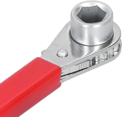 Vista 3 de 01 Llave de trinquete, terminal de batería, llave de trinquete no conductora, mango de vinilo grueso, llave de trinquete de terminal de batería