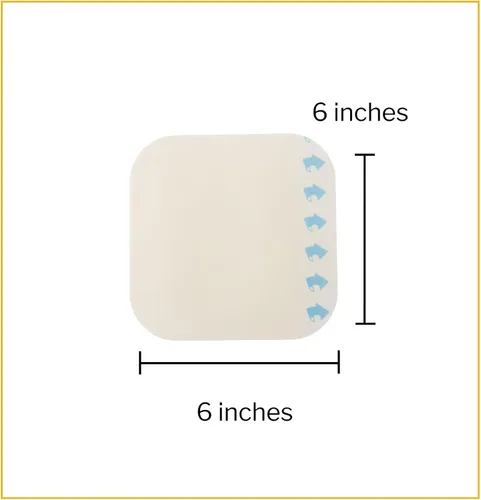 Vista 7 de McKesson Apósito hidrocoloide, estéril, fino (10 cajas, 200 apósitos en total) – Vendaje estéril autoadhesivo, parche impermeable para úlceras
