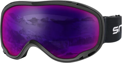Vista 16 de Gafas de esquí para esquí, snowboard, motos de nieve para hombres, mujeres y adultos, antivaho 100% protección UV