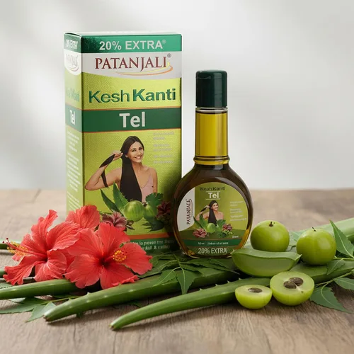 Vista 2 de Patanjali Kesh Kanti - Aceite para el cabello, 4.05 fl oz, paquete de 2