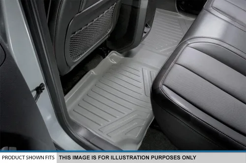 Vista 4 de SMARTLINER Juego de alfombrillas de piso de 2 filas compatibles con Chevrolet Traverse 2011-2017