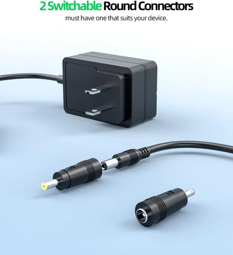 Vista 4 de Superer 26V 24V Massage Gun Charger Fit for Vybe Pro, Lifepro Sonic, Pulse FX, M1, X, LX, Flex, Dynaflex, Dynasphere Models, Multiple Connectors