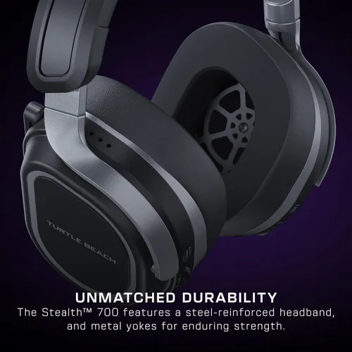 Vista 8 de Turtle Beach Stealth 700 Gen 3 Wireless Multiplatform Amplified Gaming Headset for PS5, PS4, PC, Mobile 60mm Drivers, AI Noise-Cancelling Mic