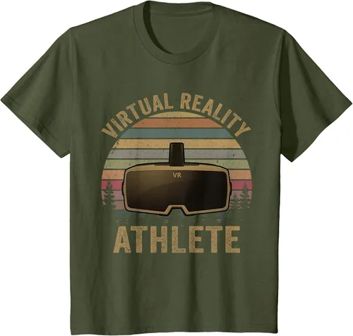 Vista 27 de Virtual Reality Athlete for VR Gamers Camiseta Asphalt Grey