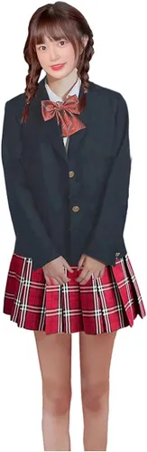 Vista 38 de Faldas plisadas a cuadros de cintura alta para mujeres y niñas, talla grande, uniforme escolar, mini disfraces de cosplay