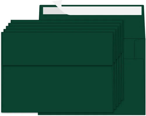Vista 14 de 100 Paquetes Sobres Negros de 4 x 6 pulgadas para Tarjeta de Invitación, Sobres Pequeños A6 Autoadhesivos para Bodas, Fiestas de Cumpleaños, Baby