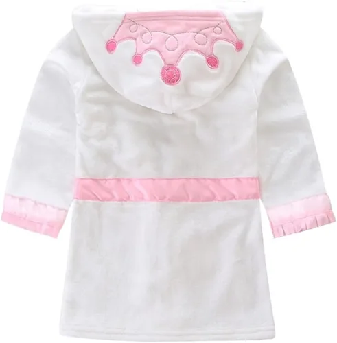 Vista 3 de Bebés y niños con capucha animal polar albornoz pijamas para niños ropa de dormir