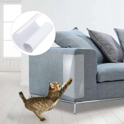 Vista 4 de 2 protectores de sofá para mascotas, protector de sofá para gatos, protector de muebles de gatos, adhesivo transparente autoadhesivo para proteger