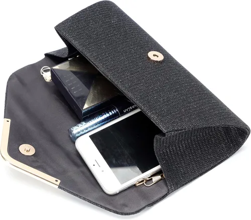 Vista 5 de Bolsos de mano brillantes para mujer bolso de noche para mujer bolso de mano para mujer bolso de mano para fiesta graduación boda