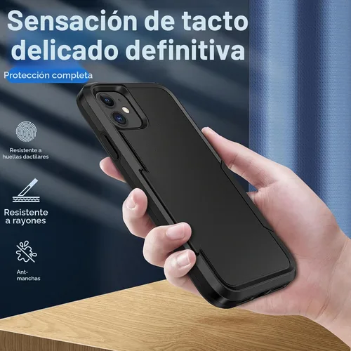 Vista 6 de Funda protectora para iPhone 11 de 6.1 pulgadas, con protector de pantalla, probada contra caídas de grado militar, resistente y resistente a prueba