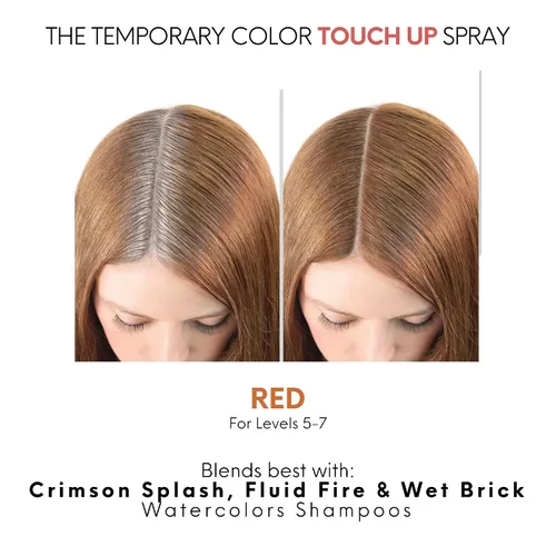 Vista 6 de Watercolors Tinte en aerosol de retoque temporal para el cabello, cubre las Rojo