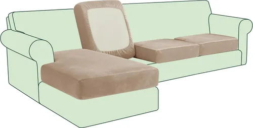 Vista 28 de CHUN YI - Funda elástica para cojín de sofá mediano, funda de asiento de sofá para mascotas, adecuada para sillón y sofá biplaza con tela lavable