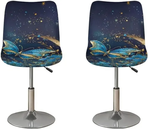 Vista 175 de American Eagle - Juego de 2 fundas para taburetes de bar para sillas de comedor, impermeables, antideslizantes, tamaño universal