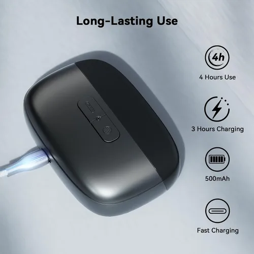Vista 3 de Cortaúñas eléctrico, recortador de uñas eléctrico con almacenamiento de luz y restos de uñas, cortaúñas eléctrico con pulido, cortaúñas automático