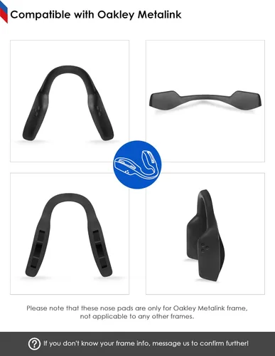 Vista 5 de BLAZERBUCK Almohadillas de nariz de repuesto para gafas Oakley Metalink OX8153