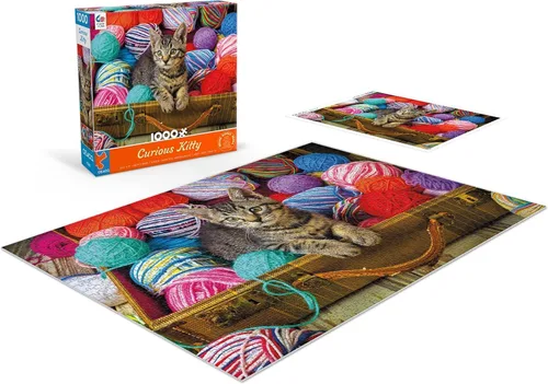 Vista 4 de Ceaco - Garry Gay - Gatito curioso - Rompecabezas de 1000 piezas