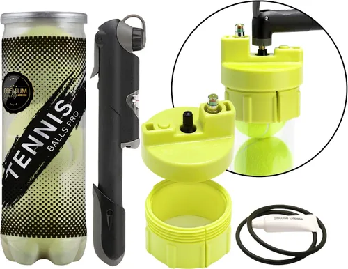 Vista 8 de BALL RESCUER: Presurizador de pelotas de tenis – Convierte el contenedor compatible de pelotas de tenis en un presurizador de pelotas de 30 psi