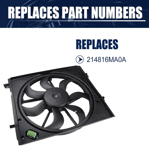 Vista 3 de 214816MA0A Reemplazo del conjunto del ventilador de refrigeración del radiador para Nissan Rogue Sport 2.0L 2017 2018 2019