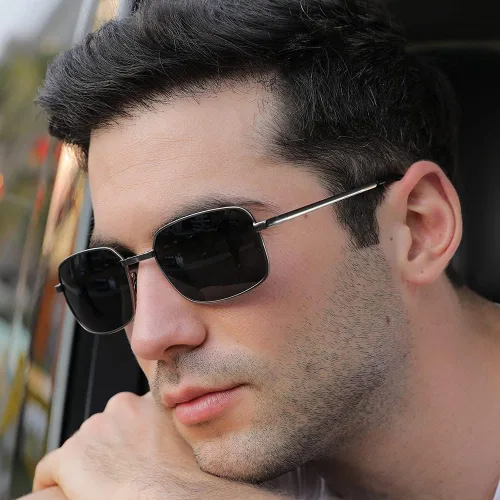 Vista 3 de Lentes de lectura fotocromáticos multifocales con zoom progresivo compacto plegable aumento gafas tintadas al sol con lectores