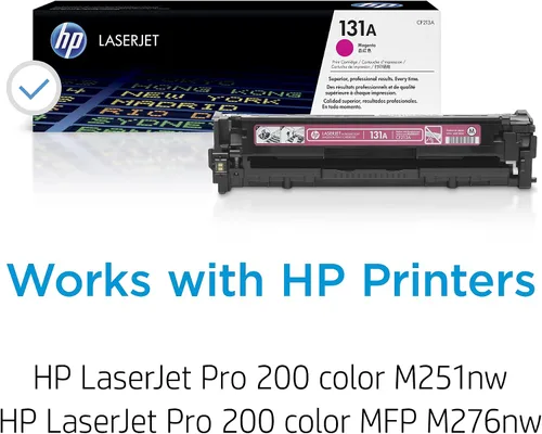 Vista 2 de HP 131A (CF213A) Cartucho de toner magenta.