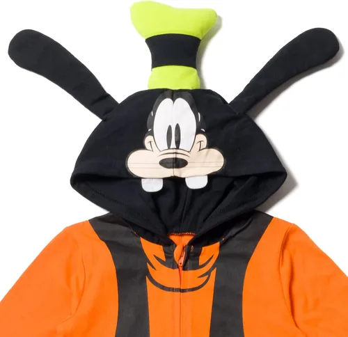 Vista 3 de Disney Mickey Mouse - Overol con capucha y cremallera para bebé