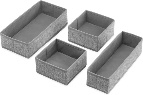 Vista 2 de Whitmor Organizador de cajones de escritorio entrelazados para cocina, baño, maquillaje, oficina, 12 piezas/juego, 4 juegos en total, 48 piezas