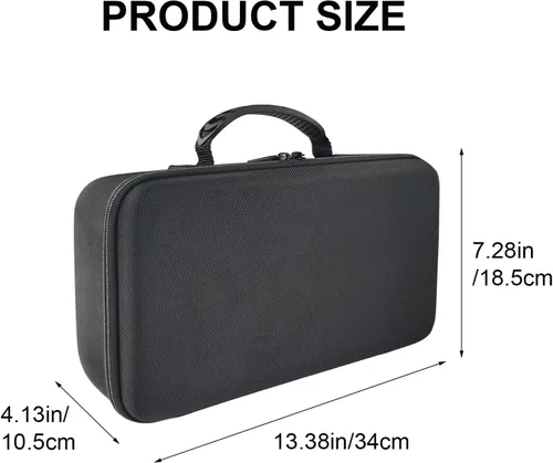 Vista 2 de Estuche de almacenamiento duro con inserto de espuma personalizable - Estuche protector de EVA para cámaras, consolas de juegos, instrumentos