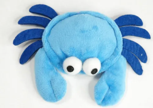 Vista 7 de Glory To Dog Juguete de peluche para perros de raza pequeña de cangrejo azul de TinyToy