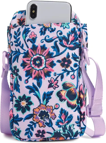 Vista 2 de Vera Bradley Recycled Lighten Up Reactive Deluxe Water Bottle Crossbody Sling Bag