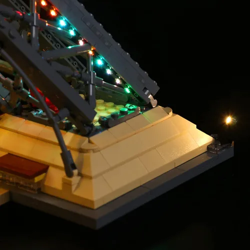 Vista 6 de VONADO Kit de iluminación LED compatible con el set de la Torre Eiffel de Lego 10307, iluminación de construcción DIY con control remoto compatible