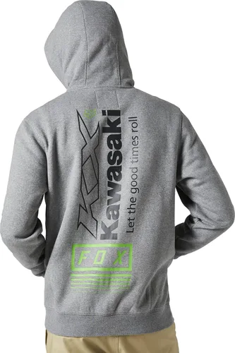Vista 2 de Fox Racing Forro polar Kawasaki con cremallera para hombre