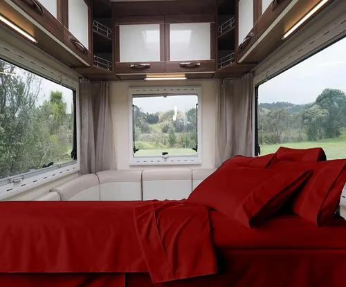 Vista 24 de RV-Sheets - Juego de sábanas estrechas de 29.9 x 78.3 in, 600 hilos, 100% egipcias, autocaravanas, caravanas, caravanas, barcos, suaves, de lujo