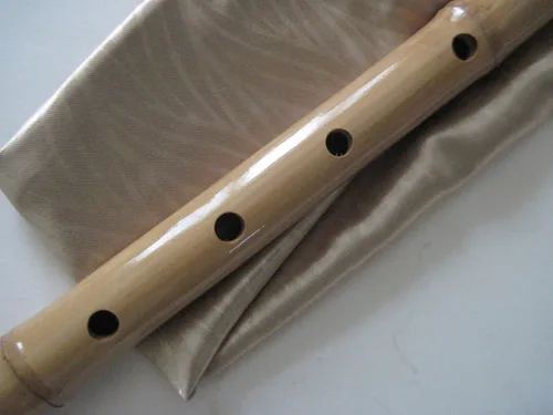 Vista 3 de 1.8 Shakuhachi pentatónico sin extremo de raíz 5 agujeros - Instrumento Zen tradicional