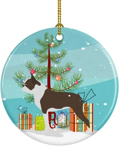 Vista 25 de Caroline's Treasures Cavalier King Charles Spaniel - Adorno de cerámica para árbol de Navidad, decoración colgante para el hogar, Navidad, fiestas
