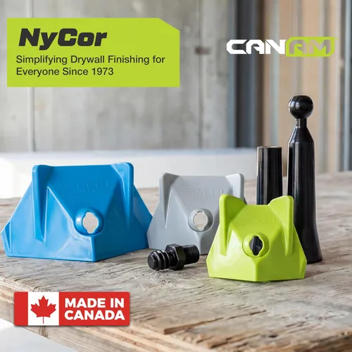 Vista 8 de CanAm Tools NyCor - Acabadores de esquina para paneles de yeso (verde, 2.5 pulgadas)