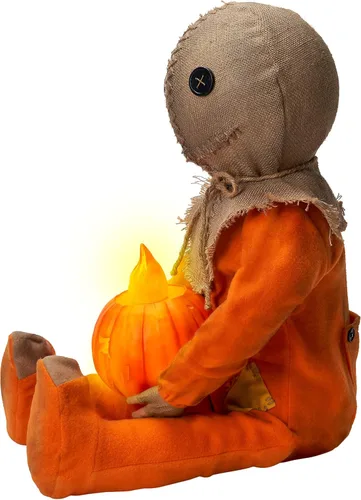 Vista 4 de Spirit Halloween Muñeca Sam sentado iluminado - Trick 'r Treat, multicolor