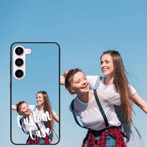 Vista 2 de Funda de teléfono personalizada para Samsung Galaxy S23, funda personalizada para teléfono con foto, nombre de foto, escritura a mano, regalo