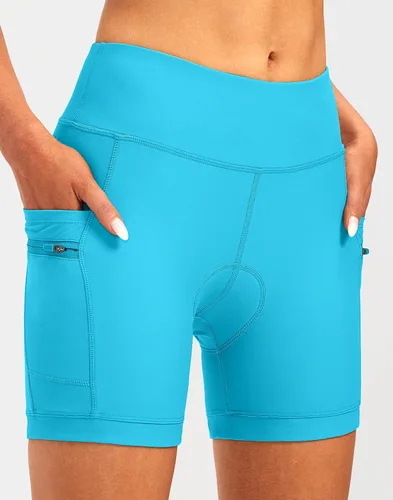Vista 2 de Pantalones cortos de ciclismo acolchados 4D para mujer, 57 pulgadas, ropa interior de ciclismo, ciclismo de carretera, pantalones cortos para mujer