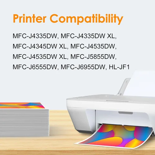 Vista 2 de MFC-J4335DW LC406 LC406XL Cartuchos de tinta para impresora Brother LC 406 XL 406XL para MFC-J4335DW MFC-J5855DW MFC-J6555DW MFC-J4535DW MFC-J6955DW