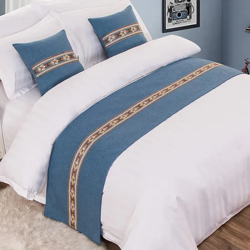 Vista 8 de Cojines con fundas de almohada a juego y núcleo de almohada de 17.7 x 17.7 in, paquete de 1, para decoración de cama, sala de estar, sofá Azul