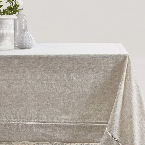 Vista 10 de Simple&Opulence Servilletas de cena de 100 % lino, con dobladillo decorativo de 18 x 18 pulgadas, lino francés natural, paquete de 4 servilletas