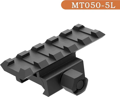 Vista 2 de Optics Riser Picatinny Rail Riser for Optic or Red Dot Riser Mount 0.5"/0.83“/1" Height 2.1“ Length 5-Slot