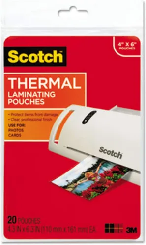 Vista 2 de Scotch - Juego de 2 bolsas de laminación térmica, 5 mil, 20