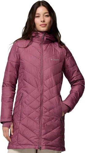 Vista 2 de Columbia Heavenly - Chaqueta larga con capucha para mujer Malva antigua