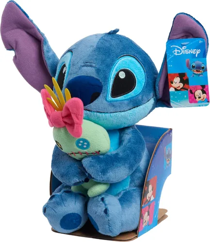 Vista 5 de Disney Just Play - Peluche clásico de Lil Friends Stitch and Scrump, juguetes para niños de 2 años en adelante