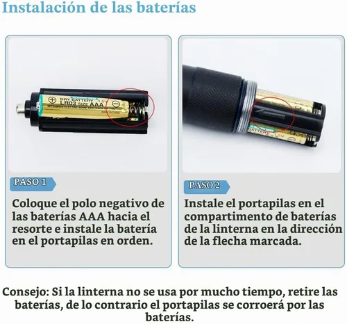 Vista 7 de Beike Linternas, paquete de 2 linternas tácticas de alto lúmenes, potente luz de flash pequeña, linterna LED súper brillante, linternas impermeables